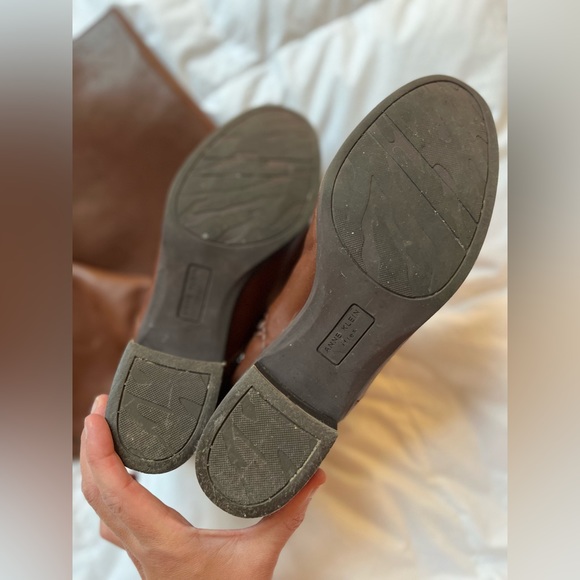 Anne Klein Wide Calf Tall Leather Boots, size 8 - Picture 6 of 7